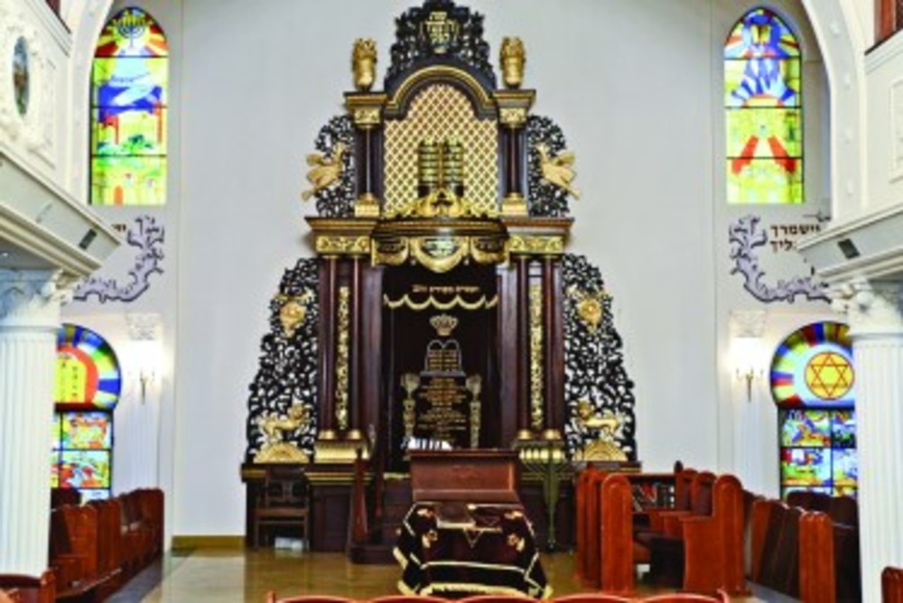 The interior of the Grand Choral (Podil) Synagogue in Kiev /Pat Blake